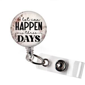 ✝️✨ A Lot Can Happen in Three Days Badge Reel | Christian Retractable ID Holder